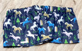 Horses on denim